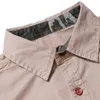 メンズドレスシャツ4620カーゴシャツの男性長袖ポケットミリタリーマンアウターウェアジーンズブラックカーキグリーングレードロップ配信アプリotpob
