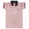 Zomer Grote Maat Katoen Korte mouwen Polo Shirts Mannelijke Verhogen Plus Tops Losse Revers Was Dun Grote 6XL 240401