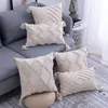 Boho Style Cushion Cover 45x45cm/30x50cm Tufted Tassels Decorative Pillowcase Beige Sofa Pillow Cover Room Bed Home Decoration