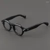 Marcos de gafas de sol Calidad Vintage Grueso Acetato Gafas Marco para hombres Mujeres Oval Hecho a mano Gafas Diseñador Estilo Miopía Lectura Prescripción