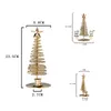 Candle Holders Christmas Tree Modelling Candlestick European Metal Holder Ornament Candlelight Dinner Table Decorations