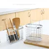 Rangement de cuisine 1/2 pièces porte-couverts suspendu en métal égouttoir cuillère fourchette baguettes panier support outil organisateur vaisselle Tube Jy25