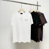 Anime herres designer klassisk bomull broderi engelska bokstäver logotyp mäns t-shirt rund hals lösa korta ärmmar skjorta kläder m-2xlqiao