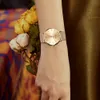 Upuść wysokiej jakości zespół ze stali nierdzewnej Japan Kwarc Wodoodporny Kobiety Pełne różowe złoto Luksusowe zegarek na nadgarstek 240323
