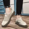 Casual Shoes Hollow Out Mesh Summer Men's Anti Slip Loafers Daily Outings Walking Fishing Camping