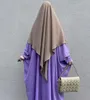 Hijabs Long Khimar para mujeres musulmanas Hijab instantáneo liso Turquía Arabia Saudita Ramadán Eid Prenda de oración Niqab Pañuelo en la cabeza Ropa islámica 240327