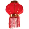 Dekorativa figurer kinesisk stil röd lyktår bröllop vårfestival prydnad