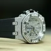 맞춤형 브랜드 아이스 아웃 고품질 고급 골드 실버 오리지널 힙합 남자 모이사니트 다이아몬드 손목 시계