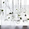 Vases Creative suspendus vase en verre hydroponique plante pot de fleur Terrarium conteneur fête de mariage décoration de la maison fournitures de jardin
