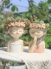 20cm/ 7.8inch Fairy Planter for Succulents Air Plants Resin Cute Girl Flower Pot Decorative Figurines Garden Home Tabletop Decor 240318