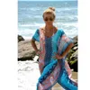 Été femmes Sexy Robe de plage tunique paréos Sarong maillots de bain caftan Robe d'été dames nager Bikini couvrir 240318