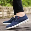 Chaussures décontractées en toile pour hommes, mocassins plats respirants pour la conduite, mocassins doux et confortables, baskets de marque à la mode