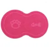 Hundhalsar Pet Food PVC Mat Waterproof Non-Slip Feeding Bowl Tray för katter och hundar (grå)