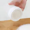 Bakverktyg roterande mjöl sieve cup hand hållen halv automatisk mixer fin mesh sifter dispenser duster hushåll soda