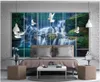 Wallpapers Custom Po 3d Murals Wallpaper For Walls Landscape Waterfall Forest Painting TV Background Wall Papers