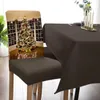 Chair Covers Christmas Tree Lights Theme Cover Set Kitchen Dining Stretch Spandex Seat Slipcover For Banquet Wedding Party