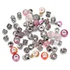 Charms 50 pièces/lot cristal entretoise en vrac artisanat charmes grand trou perles européennes pendentif accessoires pour collier Bracelet bijoux bricolage Makin Dhxii