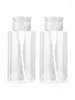 Garrafas de armazenamento 2 pcs líquido empurrar para baixo prático salão de beleza loção transparente viagem portátil cosmético bomba vazia dispensador recarregável