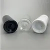 Bouteilles de stockage 15pcs 300ml disque bouchon supérieur bouteille d'épaule ronde blanc clair noir PET gel douche lotion plastique vide pour shampooing