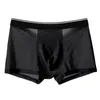 Onderbroeken Sexy Ijs Zijde Heren Slipje Mesh Modaal Ademende Gaten Boxershorts En Slips Ondergoed Boxers Man Pack Satijnen Korte