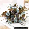 Decorative Flowers 30cm Flower 1 Bouquet European-style Small Lilac Carnation Artificial Wholesale Home Pography Soft Decoration Handm