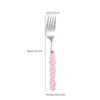 Forks Stainless Steel Fork Pearl Handle Anti-corrosion Smooth Touch Very Durable Tableware Steak Easy To Clean