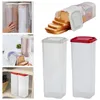 Förvaringsflaskor Plastbrödhållare med lufttätt lock Fresh Container Loaf Box för små specialbröd