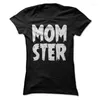 Men's Tirts Momster T-Shirt Halloween Mom Shirt Summer Cotton O-Deace Short Sleeve Size Size S-3XL