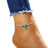 Boho sötvatten pärl charm ankletter kvinnor barfota sandaler pärlor armband sommar strand sjöstjärna pärlor ankel armband fot smycken gb