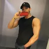 Herren-Fitness-Tanktop für Fitnessstudios, Workout, ärmelloses Hemd, Netzstoff, atmungsaktiv, schnell trocknend, Sportbekleidung, Zubehör, Fitnessstudio, Laufweste 240328