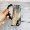 Mugs L 700 Ml Ox Horn Cow Beer Cup Water Wine Bowl Crafts Decoration Drop