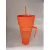 Kopjes Schoteltjes Draagbare sportstadion Tumblerstrawsnackbowlbeverage Cup Multifunctionele kleurveranderende snackcontainer