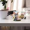 Tasses 3D Impression Tasse à café en céramique Grande capacité Décoration de Pâques pour centres de table école à la maison