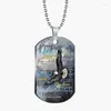 Pendant Necklaces Winged Eagle Military Necklace To My Dad Party Gift Color Printing Stainless Steel Jewelry YLQ10291