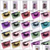 False Eyelashes Eyelash Extensions Handmade Fake Lashes Voluminous For Eye Makeup Cosmetics Natural Long Mink Wholesale Vendor 25Mm 3D Dhqr7