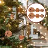 Suministros para fiestas de 12/24/30 Uds., cascabeles navideños Vintage, campanas para árbol de Navidad, adornos colgantes, decoraciones