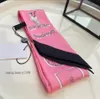 2024 Classic Design Silk Scarves for Women, Luxury Fashion Headscarves, Designer Ties, Thin Hair Scarves