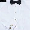 Gemelli in pietra di lusso Set Gemelli rotondi placcati color oro Borchie Camicia da smoking da uomo Regalo di nozze per Groomsmen 240320