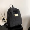 Mochila inverno cor sólida feminina japonesa simples casual leve mochilas impermeáveis mochila para estudantes universitários