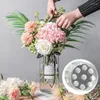 Vasi a spirale Ikebana con stelo, robusta composizione floreale trasparente, accessorio di arte floreale fai da te per la decorazione domestica di matrimoni