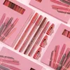 12 cores Matte Batom Pen Set Nude Rosa Matte Sólido Lip Gloss À Prova D 'Água Longa Duração Batom Lápis Lip Liner Pen Lip Maquiagem 240323