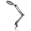 Tafellampen 10x Swingarm Lamp LED verlicht vergrotingslampje met standaard 3 kleurenmodi voor het lezen van solderen