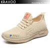 Shoes KRAVOO Hot Sale Women's Sports Shoes Women Female Sneakers 2023 New Mesh Fasion Women Sport Sneaker Woman Tennis Casual Ladies