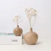 Vaser 7 stilar runda trä blomma vas modern nordisk arrangemang potten hem vardagsrum bordsdekoration