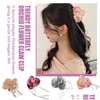 Accessoires de cheveux Trendy Papillon Orc Fleur Griffe Clip Vintage Ruban Gland Épingles À Cheveux Barrettes Fille Queue De Cheval Chapeaux Drop Livraison B Othbt