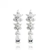 SLBRIDAL – boucles d'oreilles lustre en zircone cubique, réglage pavé, pendantes de mariage, CZ pour femmes et filles, bijoux quotidiens à la mode, 240401