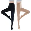 S-5XL plus storlek 34 mmHg Compression Pantyhose Elastic Nursing Varicose Venes Socks Class 3 Pressure Tights Stocks240401