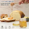 Bouteilles de stockage Mini pots de miel en verre avec trempette en bois-petit mariage pour cadeaux de fête prénatale