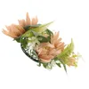 Bougeoirs anneaux fleurs artificielles couronnes Boho couronne pilier support