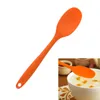 Spoons Silicone Soup Spoon Mixing Cooking Kitchen Stirring Tools Orange